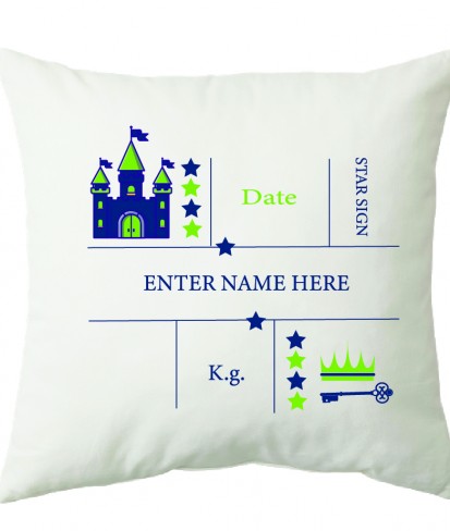 Personalised Welcome Baby Cushion